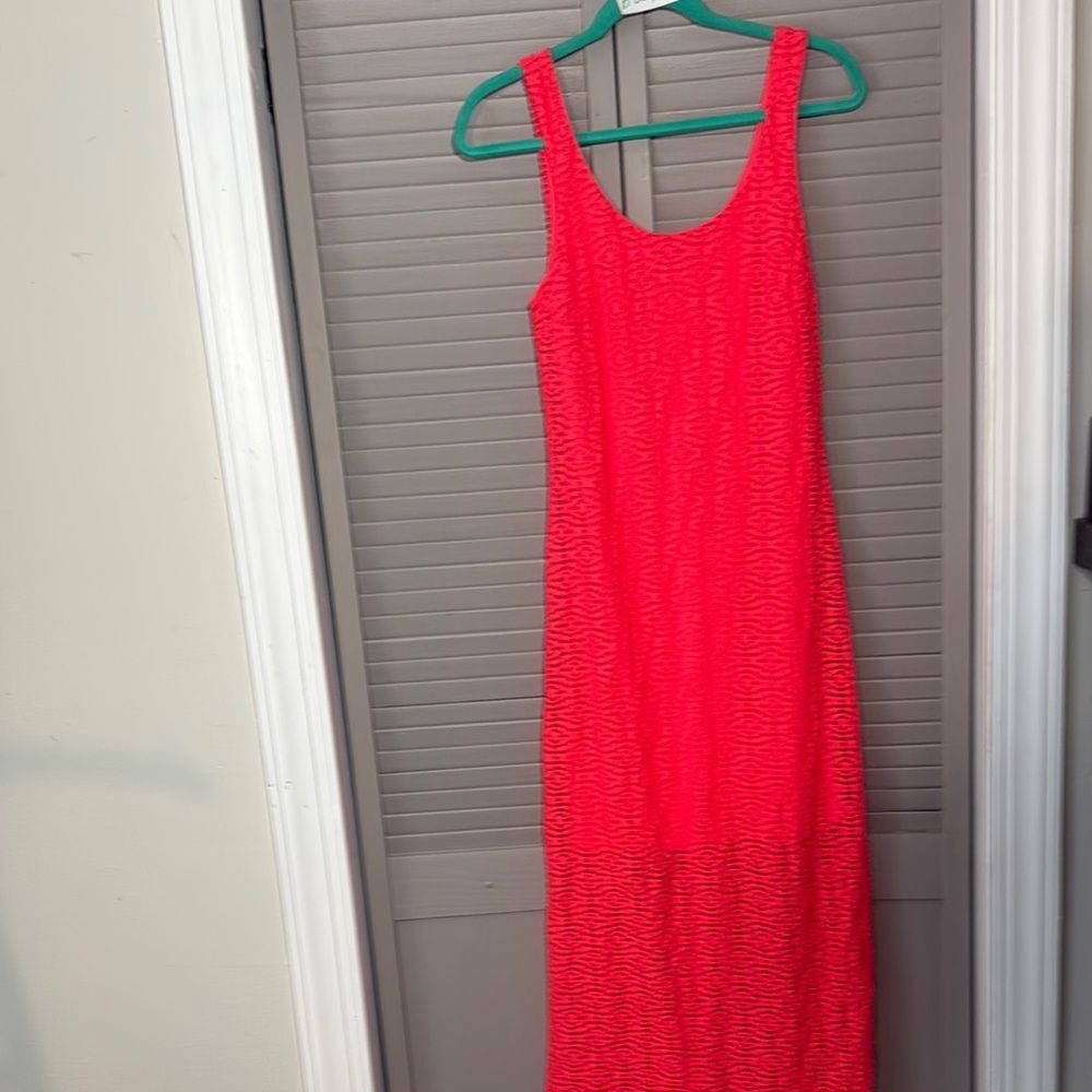 Apt. 9 Red Sleeveless Sheath Maxi Dress